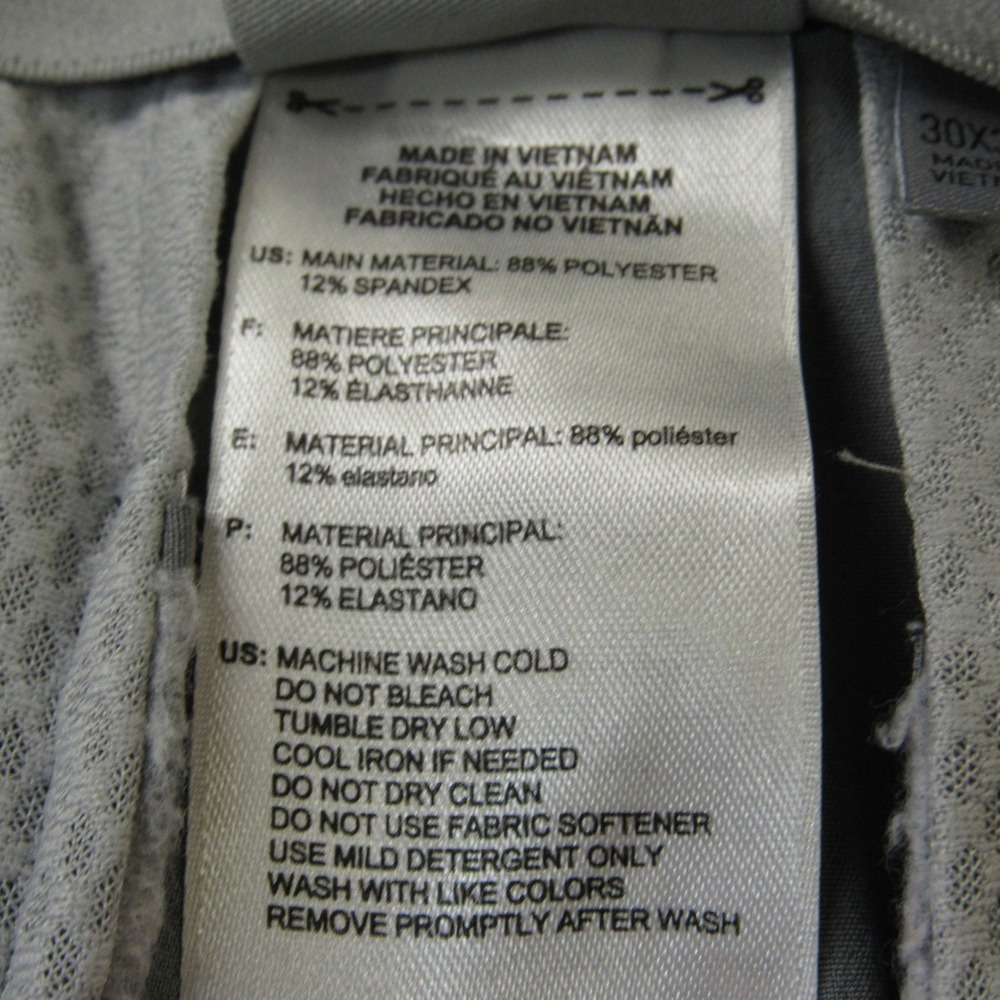Adidas Pants Mens 30X32 Gray Ultimate 365 Golf Performance Stretch Chino‎ Taper - Picture 11 of 15